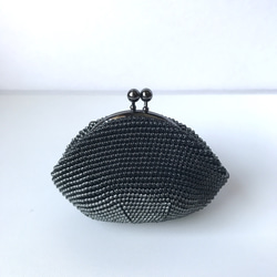 Beaded Purse --Shiny Black-- (S) 1枚目の画像