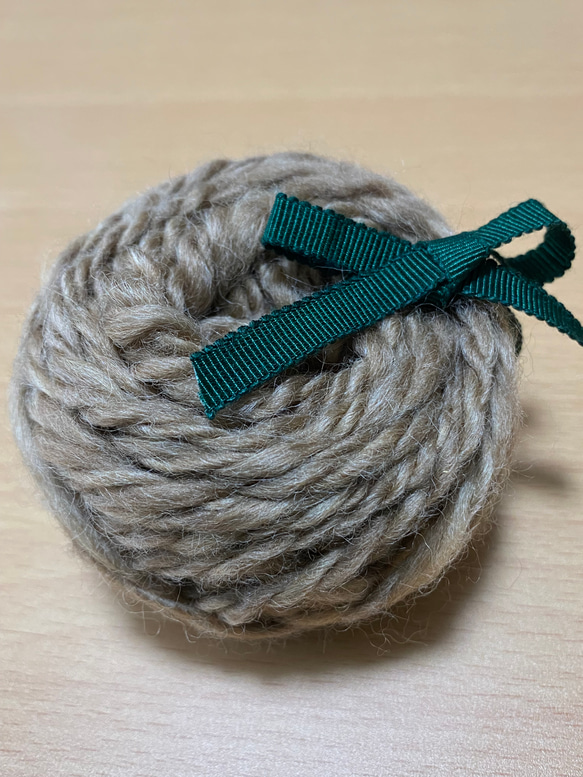 手紡ぎ糸 ニュージーランドハーフブレッド 1枚目の画像