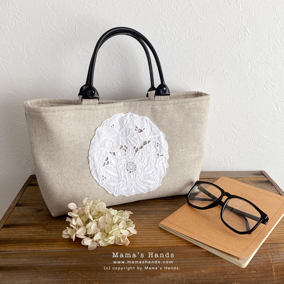 レスポートサック マザーズバッグ トートバッグ A4収納可能 花刺繍
