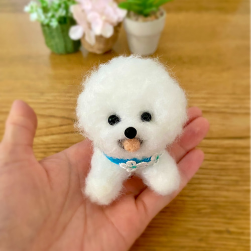 羊毛フェルト ビションフリーゼ 羊毛フェルト ♡ron♡ 通販