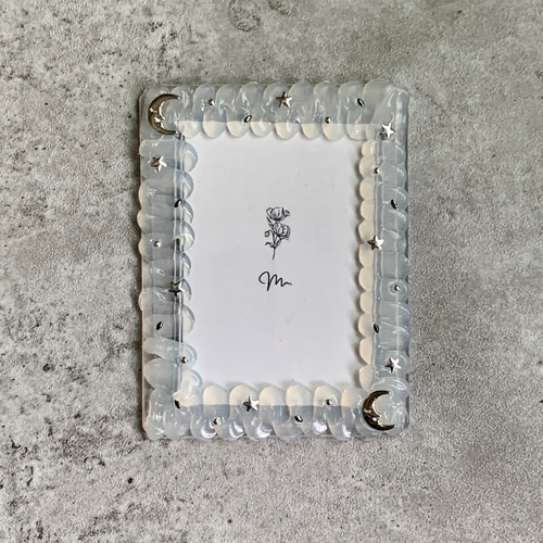 B8トレカケース】硬質ケース ホイップデコ clear × silver metal