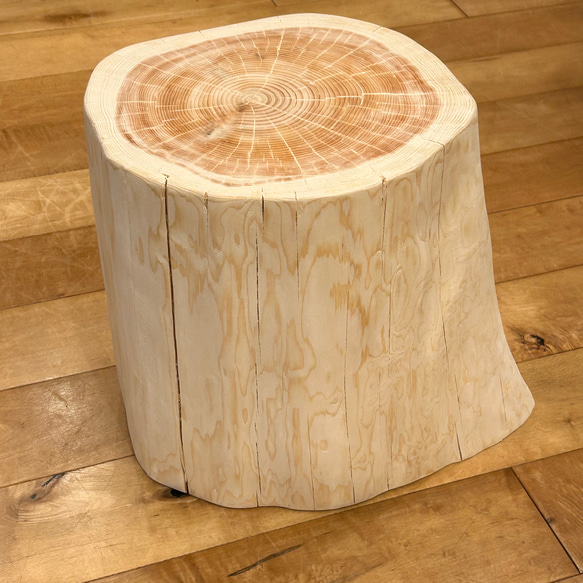 Hinoki  Wood  Stool  No.615 1枚目の画像