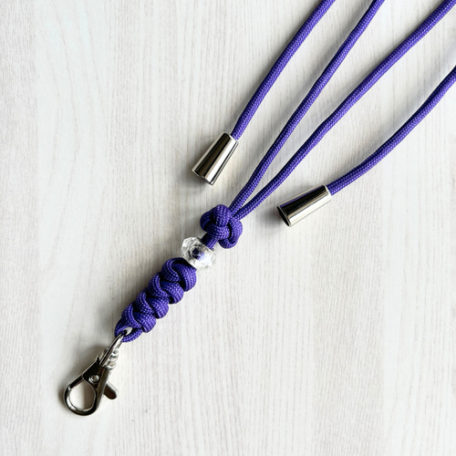 両手フリー推し活ストラップ・紫色｜ネックストラップ｜スマホ