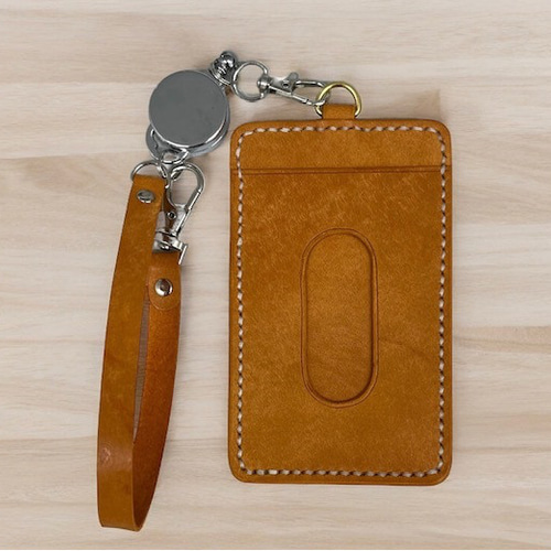 イタリアンレザー品質保証タグ付パスケース/ICケース/PASMO/suica