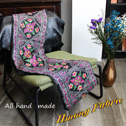 新品】テーブルクロスインテリア小物藍染め刺繍