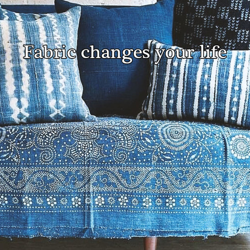 【新品】テーブルクロス　インテリア小物　藍染め　刺繍 3f00698c3b50a4cc448b8c3dc3ece9