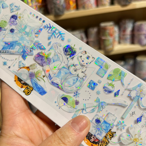 【K013】 海外PETマスキングテープ　マステ　切り売り　花　フラワー  装飾 海外PETテープ 切り売り 蝶 花 蘭双/青潭/花の貿易風 海外マステ