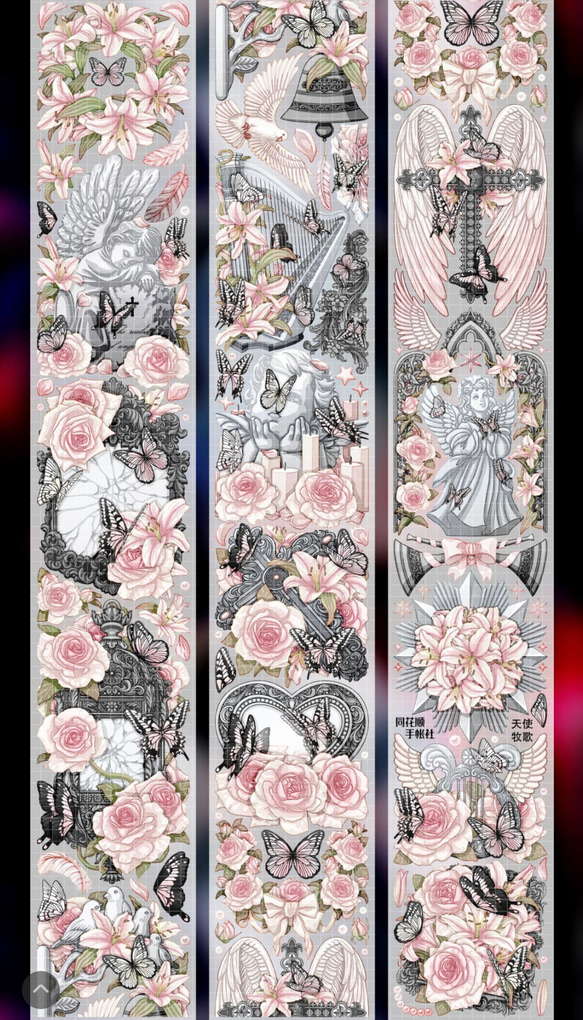 ✩再販✩J930＃求救天使(贝壳光)切り売り海外人物マステ女の子 テープ 