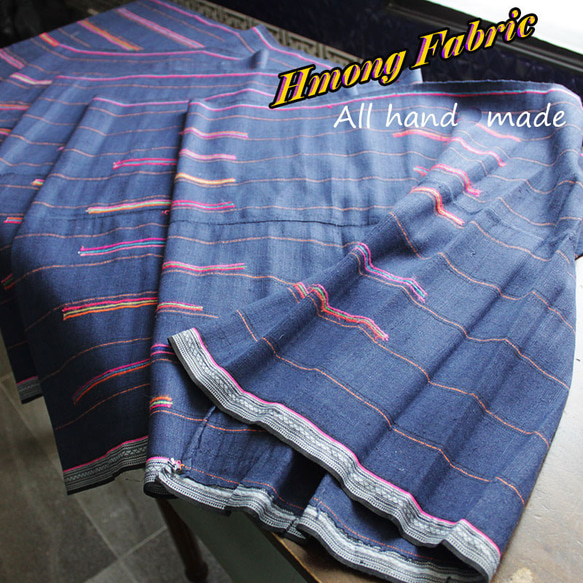 新品】テーブルクロスインテリア小物藍染め刺繍