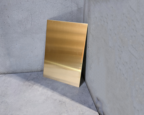 真鍮 刻印用プレート【A5：1.5x148mmx210mm】 その他インテリア雑貨