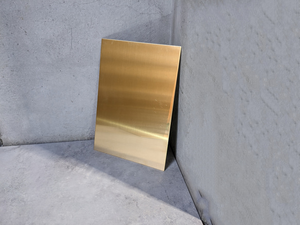 真鍮 刻印用プレート【A5：1.5x148mmx210mm】 その他インテリア雑貨