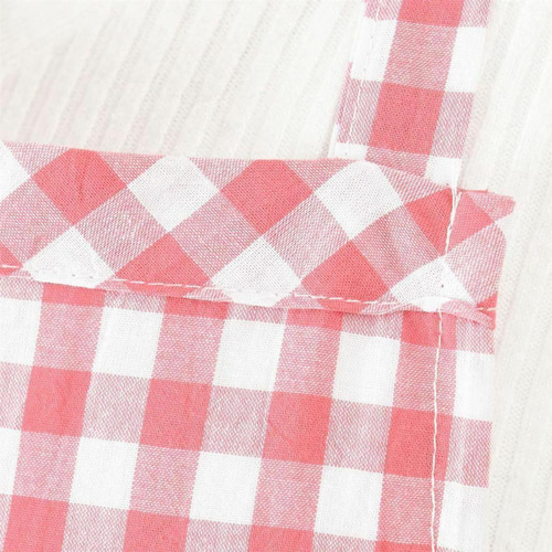 おしゃれエプロン 首掛けエプロン かわいい ポケット ギンガムチェック