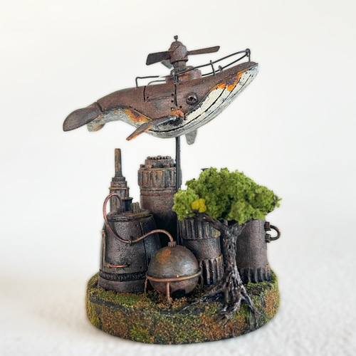 クジラ型海水輸送船 立体・オブジェ jucon 通販 17428264｜Creema