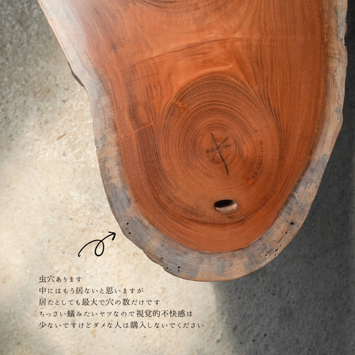 欅の輪切り 大きな楕円の一枚板ローテーブル （高さ・カラー変更無料