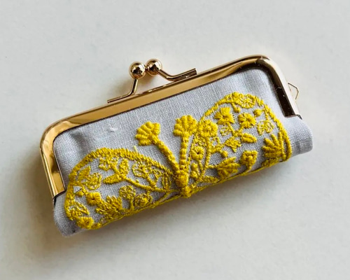 ミナペルホネン がま口印鑑ケース はんこ入れ シャチハタ 認印 通帳