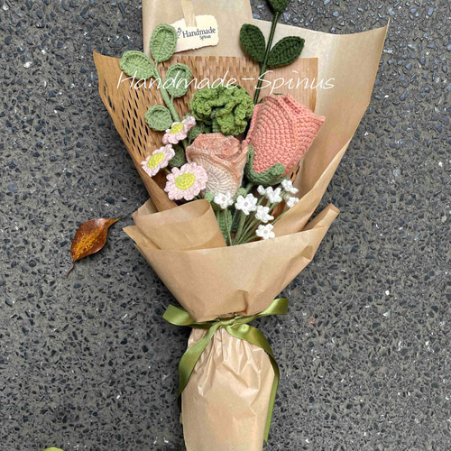 ハンドメイド · かぎ針編み · バラの花束 · 花 · シミュレーション