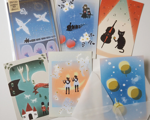 未使用「神宮」ポストカード 8枚セット ぽてっこのときめくいちねんかん ポストカードセット【全12種】 – okbase