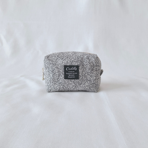 しかくいポーチ 直方体 マチ付きポーチ ファスナーポーチ コスメ