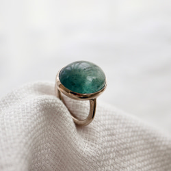 K10WG[人魚のmoss aquamarine]ring モスアクアマリン 6枚目の画像