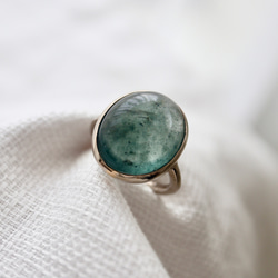 K10WG[人魚のmoss aquamarine]ring モスアクアマリン 4枚目の画像