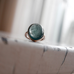 K10WG[人魚のmoss aquamarine]ring モスアクアマリン 7枚目の画像