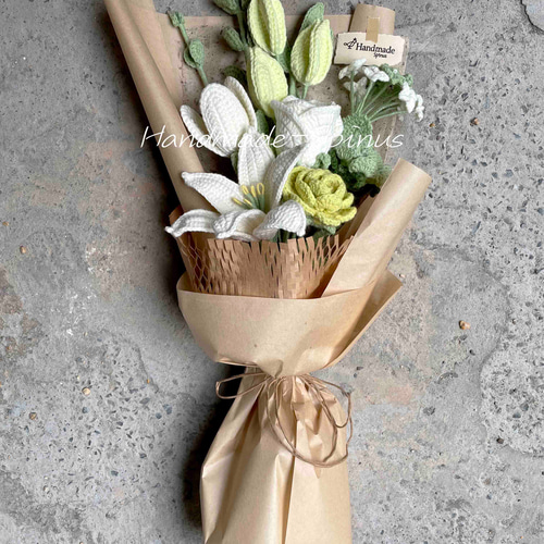 ハンドメイド · かぎ針編み · バラの花束 · 花 · シミュレーション