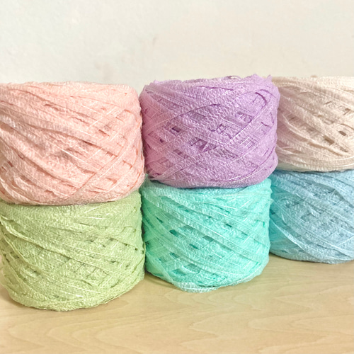 引き揃え糸 アソートd （引き揃え糸6玉セット （引き揃え毛糸玉 mini  