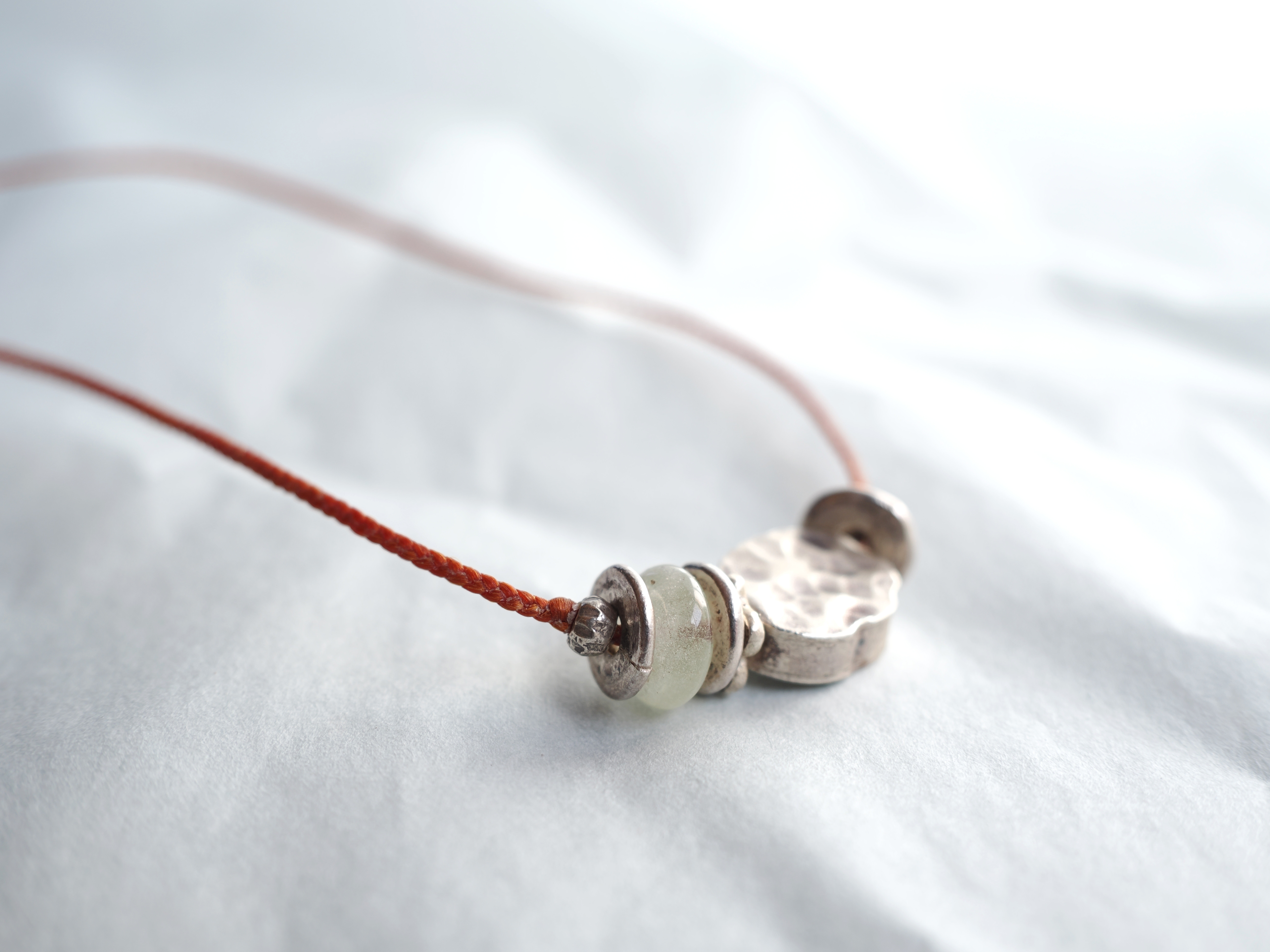 <MTO> -Libyan grass・Silver- code necklace