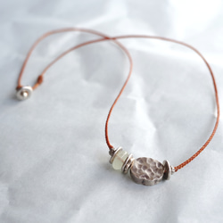 -Libyan grass・Siver- code necklace 2枚目の画像