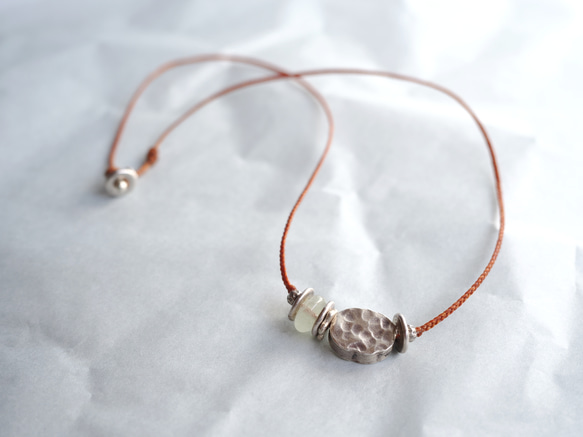 -Libyan grass・Siver- code necklace 2枚目の画像