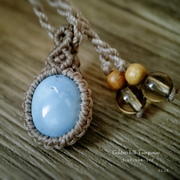 早割 リフト券 Sale] Turquoise(ゴールデンヒルターコイズ hill Golden 希少石 ネックレス・ペンダント