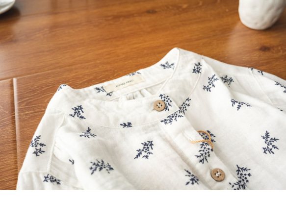 ブラウス シャツ ナチュラル シンプル トップス きれいめ カジュアル 春服 夏服 可愛い 白 通気性 普段着 デザイン 3枚目の画像