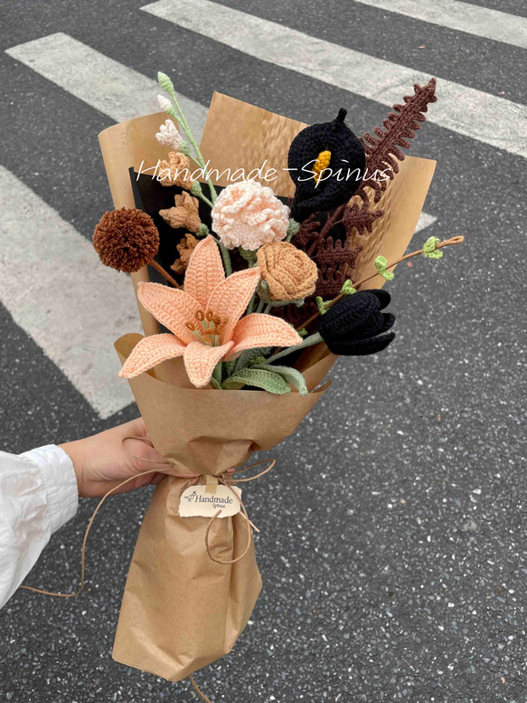 かぎ針編み花パーツ 薔薇 オーダー受付 *専用ページ 手芸素材・材料