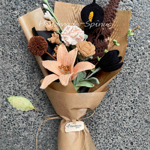 ハンドメイド · かぎ針編み · バラの花束 · 花