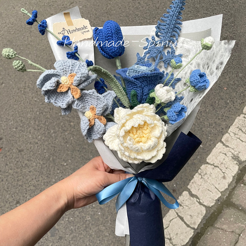 ハンドメイド · かぎ針編み · バラの花束 · 花 · シミュレーション