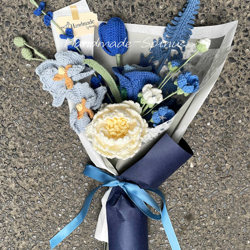 ハンドメイド · かぎ針編み · バラの花束 · 花