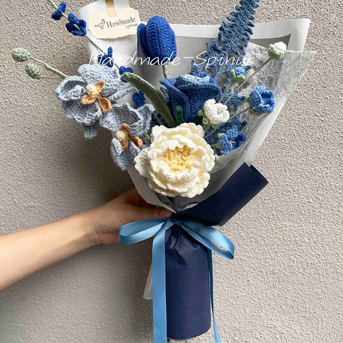 ハンドメイド · かぎ針編み · バラの花束 · 花