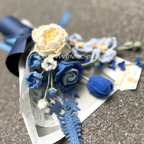 ハンドメイド · かぎ針編み · バラの花束 · 花