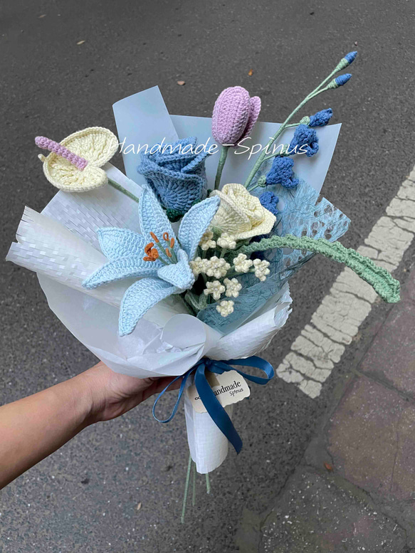 ハンドメイド · かぎ針編み · バラの花束 · 花 ハンドメイド · かぎ針編み · バラの花束 · 花