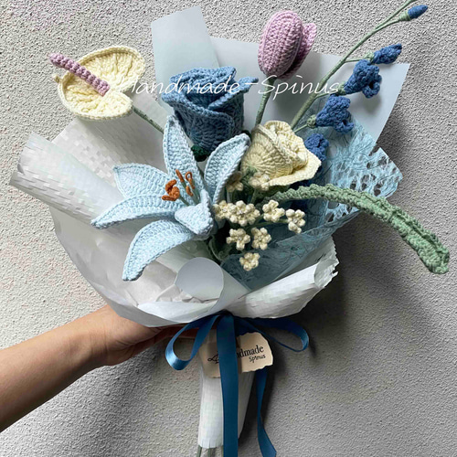 ハンドメイド · かぎ針編み · バラの花束 · 花