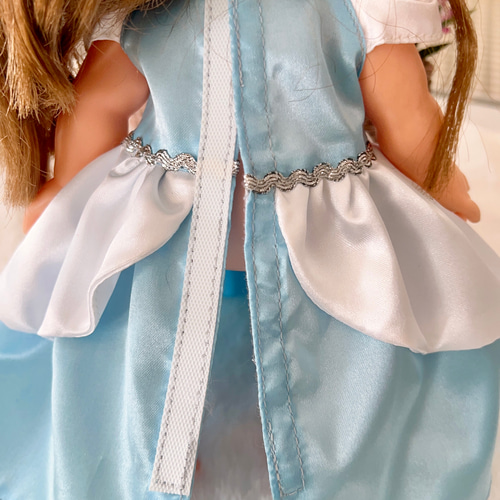 メルちゃん用服　ソランちゃん服　プリンセスドレス8着セット水色靴１点 ソランちゃん服 めるちゃん服 レミンちゃん お友達など 26cm前後