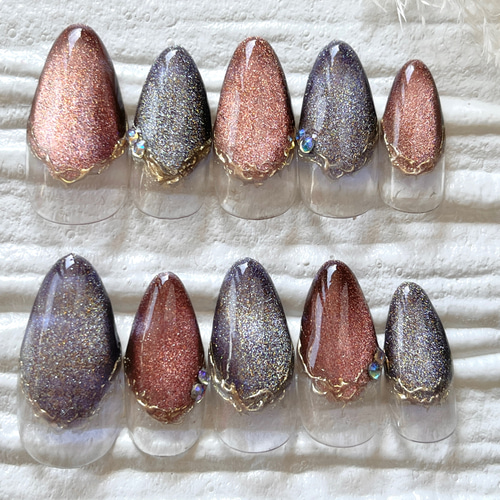 マグネットネイル フレンチネイル フラワー ネイルチップ ハンドメイド ネイルチップ ピンク 肌馴染みピンク マグネットネイル フラワー