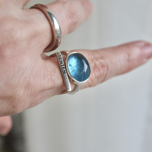 スタジオテンテン aquamarine ring 大粒アクアマリンリング スタジオ