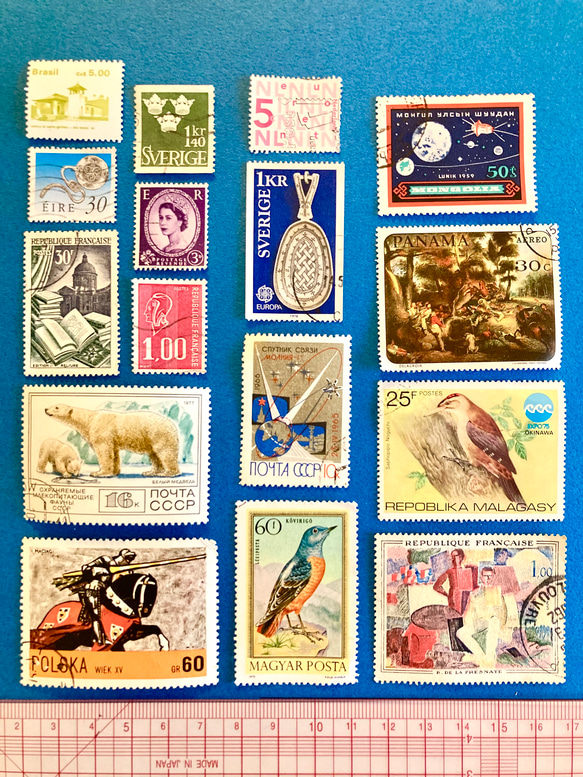＊.。海外の美しいヴィンテージ切手.。＊60枚アソートセットH 5枚目の画像