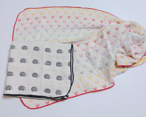 送料込み☆6重ガーゼ・バスタオル☆定番柄①☆名前刺繍 バス・トイレ