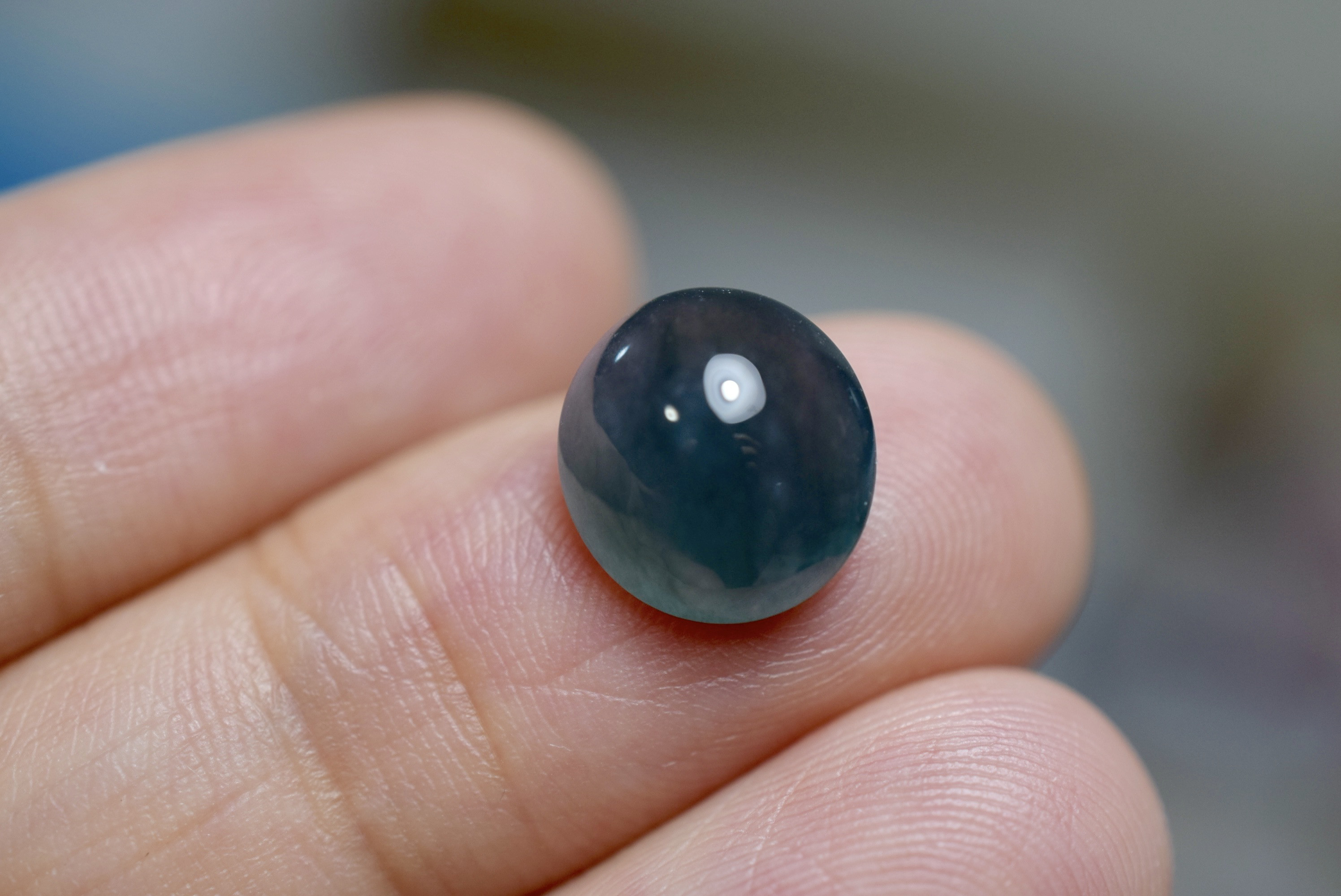 グアテマラ翡翠　ラウンドブリリアント　青緑系　ルース 楽天市場】翡翠 (ヒスイ) ルース 『INDIGO』 ( 3.46ct / サイズM