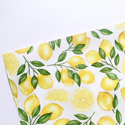 デザインペーパー　レモン　上質紙10枚 3枚目の画像