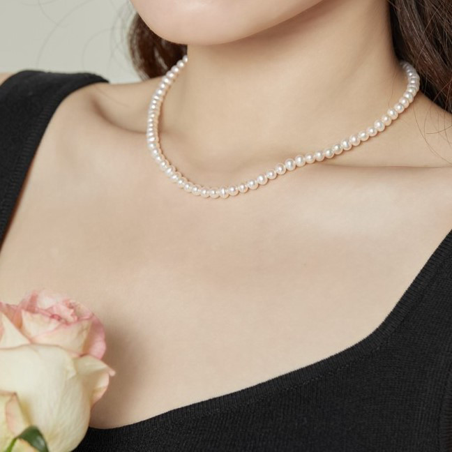 淡水パールのネックレス　真珠　淡水真珠　淡水パール　パール 6月誕生石　夏の誕生石2024