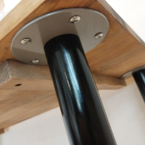 90cm×45cm h72.5cm パイン材とアイアン脚の机 机・デスク TAMA工房