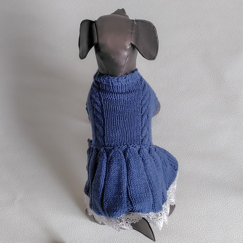 犬服*手編みワンピース 超小型犬 梅春物 繊細ワンピース ペット 犬服*手編みワンピース 超小型犬 梅春物 繊細ワンピース ペット